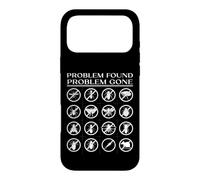Problem Found Problem Gone Pest Control Prohibition Icon Set Case for iPhone 17 Pro Max