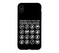 Problem Found Problem Gone Pest Control Prohibition Icon Set Case for iPhone XS Max