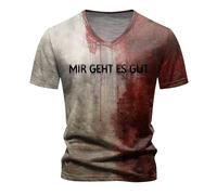 Problem Solved Bloody Shirt I am Fine It's Not My Blood Splatter Blood Stained Bloody T Shirt Dress Costume Scary Halloween T Cloth Men Scary Halloween Tshirts Funny Shirts Gift, 5X Large (XXL) Pink