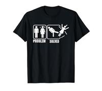 Problem-Solved Funny Humor Stick Man T-Shirt, Men, Black, 3X-Large