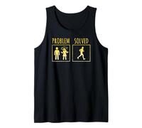 Problem Solved Funny Running Sarcasm for Jogger Escape Tank Top