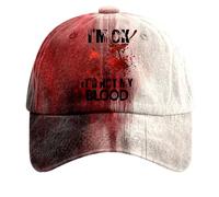 Problem Solved Halloween Baseball Caps Horror Funny Halloween Unisex Hat Bloody Cap