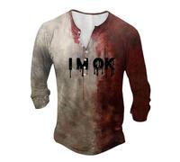 Problem Solved Halloween Sweatshirts Men's Halloween Hoodies Funny Sweatshirts Pullover Sweatshirt Men's Hoodie Long Sleeve Wash Garment Dyed Hoodie Sweatshirt Hoodies Men (XXXL) B-Black