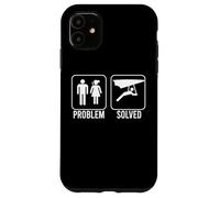 PROBLEM SOLVED Hang Glider Funny Nagging Wife Air Glide Meme Case for iPhone 11