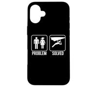 PROBLEM SOLVED Hang Glider Funny Nagging Wife Air Glide Meme Case for iPhone 16 Plus