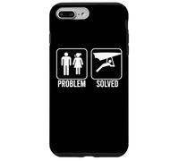 PROBLEM SOLVED Hang Glider Funny Nagging Wife Air Glide Meme Case for iPhone 7 Plus/8 Plus