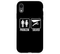 PROBLEM SOLVED Hang Glider Funny Nagging Wife Air Glide Meme Case for iPhone XR