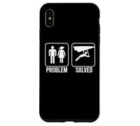 PROBLEM SOLVED Hang Glider Funny Nagging Wife Air Glide Meme Case for iPhone XS Max