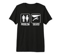 Problem Solved Hang Glider Funny Nagging Wife Air Glide Meme Premium T-Shirt