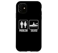 PROBLEM SOLVED Kayak Funny Nagging Wife Figure Kayaking Meme Case for iPhone 11