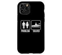 PROBLEM SOLVED Kayak Funny Nagging Wife Figure Kayaking Meme Case for iPhone 11 Pro