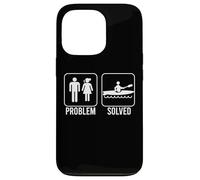 PROBLEM SOLVED Kayak Funny Nagging Wife Figure Kayaking Meme Case for iPhone 13 Pro
