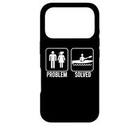 PROBLEM SOLVED Kayak Funny Nagging Wife Figure Kayaking Meme Case for iPhone 17 Pro