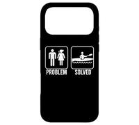 PROBLEM SOLVED Kayak Funny Nagging Wife Figure Kayaking Meme Case for iPhone 17 Pro Max