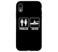 PROBLEM SOLVED Kayak Funny Nagging Wife Figure Kayaking Meme Case for iPhone XR