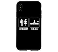 PROBLEM SOLVED Kayak Funny Nagging Wife Figure Kayaking Meme Case for iPhone XS Max