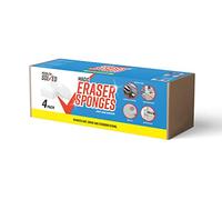 Problem Solved Magic Eraser Sponge-4 Pack | Multi-Functional Melamine Pads for Kitchen Household Cleaning | Stain Mark Removal-No Need for Chemicals, White