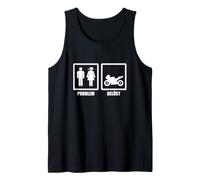 Problem Solved Motorcycle Driving Motorcyclist Tank Top