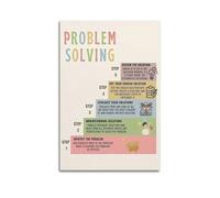 Problem Solving AffirmationWall Decoration Posters Motivational Wall Posters Suitable for Office Gym Bedroom Decoration AestheticUnframe-style 12x18inch(30x45cm)