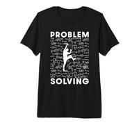 Problem Solving Bouldering Man Math Climbing Graphic Premium T-Shirt