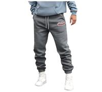 Problem Solving Casual Trousers Men's Halloween Trousers with Bloody Print, Casual Trousers, Halloween Costume, Scary Lightweight Trousers, Polyester Jogging Bottoms Men (Dark Purple, L), darkgray, L