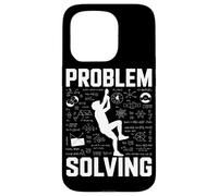 Problem Solving Rock Climbing Math Equation Teacher Case for iPhone 15 Pro