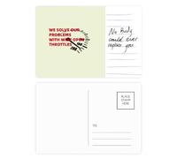 Problem Solving Throttle Panel Postcard Card Important Person Anniversary