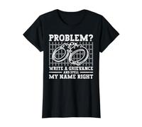 Problem? Write A Grievance and Spell My Name Right Value Graphic T-Shirt, Women, Black, L