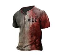 Probleme Resolu T Shirt Man Blood Waffle Costume Halloween Man Bloody Horror Problem Solved Short Sleeve T-Shirts Costume Halloween Bloody Tshirt Blood Tee Shirt Humour, 02-Vin3, S
