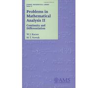 Problems in Mathematical Analysis: Continuity and Differentiation v.2: Continuity and Differentiation: Continuity and Differentiation Vol 2 (Student Mathematical Library)