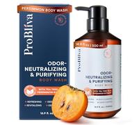 ProBliva Japanese Persimmon Body Wash & Soap for Aging Odor: Purifying & Odor-Neutralizing (500mL) for Older People Smell with Tea Tree Oil & Green Tea - Deodorizing & Eliminator for Adults & Seniors