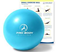ProBody Pilates Ball Small Exercise Ball, 9 Inch Bender Ball, Mini Soft Yoga Ball, Workout Ball for Stability, Barre, Ab, Core, Physio and Physical Therapy Ball at Home Gym & Office (Teal)