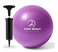 ProBody Pilates Mini Exercise Ball With Pump - 9 Inch Small Bender Ball For Stability, Barre, Pilates, Yoga, Core Training And Physical Therapy Purple