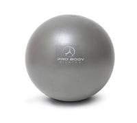 ProBody Pilates Small Exercise Ball, 9 Inch Mini Soft Yoga Ball for Stability, Barre, Ab, Core, Physio and Physical Therapy at Home Gym & Office (Silver)