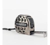 PROBON Stainless Steel 25FT Tape Measure, Hollow Anti-corrosion Retractable Measuring Ruler, Double-sided Scale, Top-forward Lock, 1MM Accuracy, Grey