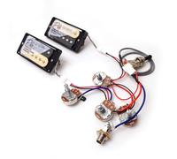 ProBucker Alnico 2 Humbucker Pickups Set for Gibson Les Paul Pickups,Neck and Bridge Pickups with 2-Conductor Quick-Connect Terminals, 2V2T Wiring Harness, Vintage Tone Upgrade (zebra)