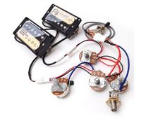 ProBucker Alnico 2 Humbucker Pickups Set zebra for Gibson Les Paul Pickups,Neck and Bridge Pickups with 2-Conductor Quick-Connect Terminals, 2V2T Wiring Harness, Vintage Tone Upgrade