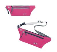 ProBytes BumBag - Running 3 Zipper Waist Bag, Adjustable Belt/Strap, Secure Buckle, Headphone Outlet, Waterproof, Money/Document Pouch, Outdoor, Camping, Travel, Sports, Cycling, Unisex - Hot Pink
