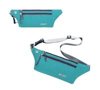 ProBytes BumBag - Running 3 Zipper Waist Bag, Adjustable Belt/Strap, Secure Buckle, Headphone Outlet, Waterproof, Money/Document Pouch, Outdoor, Camping, Travel, Sports, Cycling, Unisex - Teal Blue