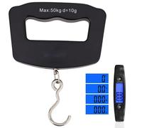 ProBytes Digital Luggage Weighing Scale - Precise Measurement, 10 Grams to 50 Kg / 110 Lbs, Tare Function, LED Display, Metal Hook, Easy Grip Handle, 2 x AAA Bat, Carry on/Cabin Baggage/Suitcase