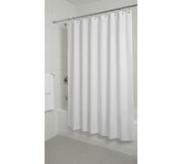ProBytes Frosted HD-PEVA 178x183Cm Shower Curtain - 70x72 Inches, 12 Metal Designer Rail Hooks, Reinforced Eyelet Holes, Translucent, Mildew & Mold Resistant, Splashproof (Classic White)