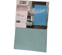 ProBytes HD PEVA Shower Bath Curtain 180x180 cm - 71x71 Inches, 12 Rail Hooks, Translucent, Mold & Mildew Resistant, Water repellent, Elegant Mix of Colours, Home Décor (Pastel Green)
