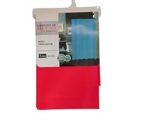 ProBytes HD PEVA Shower Bath Curtain 180x180 cm - 71x71 Inches, 12 Rail Hooks, Translucent, Mold & Mildew Resistant, Water repellent, Elegant Mix of Colours, Home Décor (Bright Red)