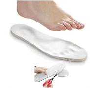 ProBytes Memory Foam Insoles - Orthopaedic Pressure & Pain Relief, Shoe Inserts, Simple, No Frills, Size Marking, Trim to Desired Size, One Size Fits All, Comfort Cushioning (White (1 Pair))