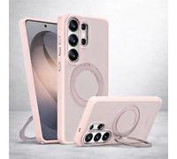 ProBytes PINK TPU 360° Spin & Rotating Magnetic Metal Ring Holder/Stand Case for Samsung S26 Ultra | Qi/MagSafe Compatible | ShockProof MilitaryGrade Armor Protect | Satin Finish | Rich Colour Shades