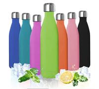 ProBytes Stainless Steel 750ml Water Bottle - Thermal Vacuum Insulated Flask, Double Wall BPA-Free Material, Upto 12/24 Hrs Hot/Cold, Leak-Proof, Sports, Office, Gym, Travel, Unisex - Matte Mint
