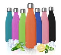 ProBytes Stainless Steel 750ml Water Bottle - Thermal Vacuum Insulated Flask, Double Wall BPA-Free Material, Upto 12/24 Hrs Hot/Cold, Leak-Proof, Sports, Office, Gym, Travel, Unisex - Apricot