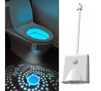 ProBytes Toilet Bowl 8 Colors LED Night Light Motion Activated Seat Sensor Lamp Bathroom (USB-C Toilet Light - 2 Pieces)