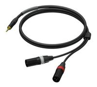 Procab PRA712/1.5 Prime Mini-Jack to 2x M-XLR Adapter Cable, 1.5m