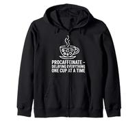 Procaffeinate Delaying Everything One Cup At A Time Zip Hoodie